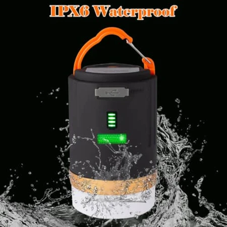 מנורת LED נטענת לקמפינג כולל שלט רחוק וטעינה חכמה דגם:DS Camp Pro