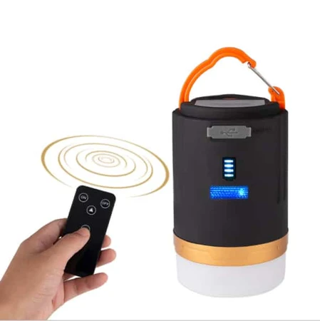 מנורת LED נטענת לקמפינג כולל שלט רחוק וטעינה חכמה דגם:DS Camp Pro