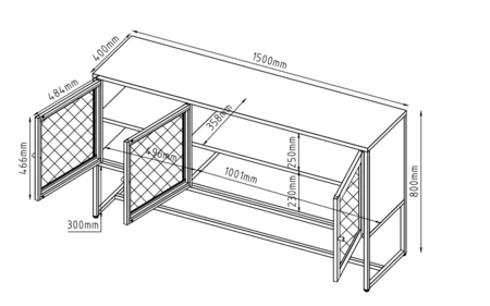 ויטרינה מעוצבת דגם:CLAIR