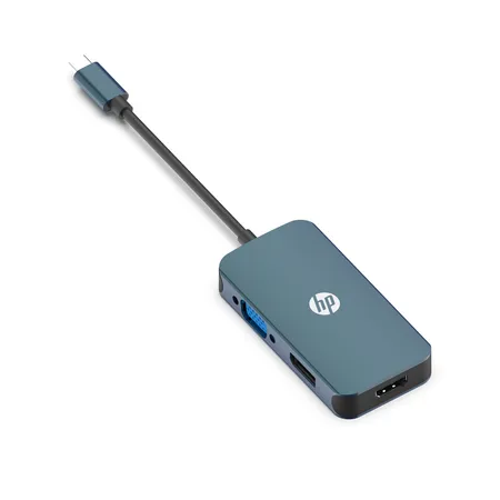 מתאם HP VGA/HDMI/DP בחיבור Type-C דגם:DHC-CT200